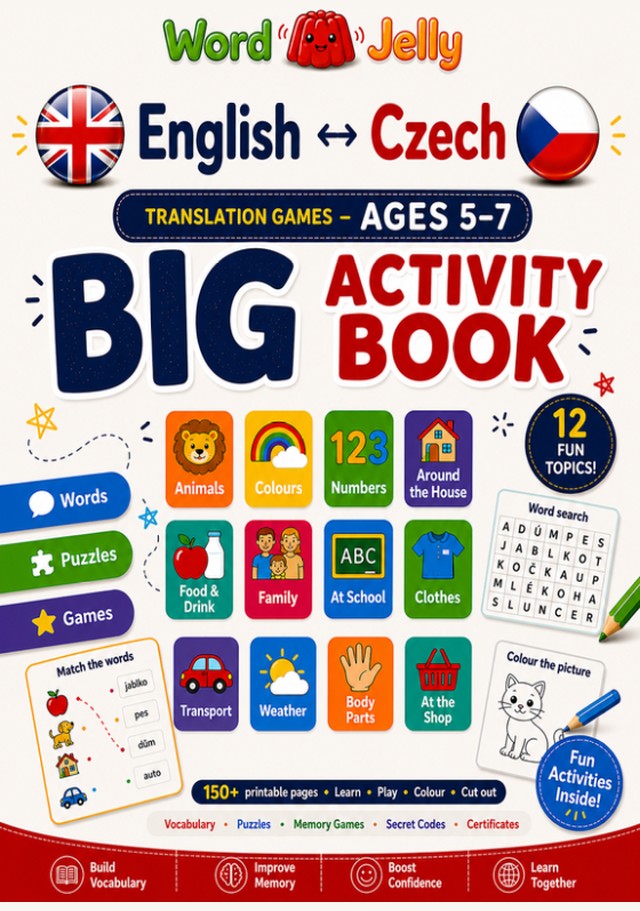 WordJelly Czech Bumper Activity Book cover