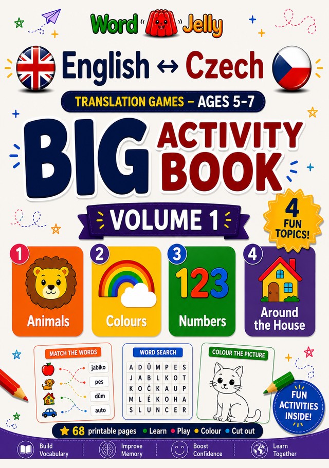 WordJelly Czech Volume 1 activity book cover
